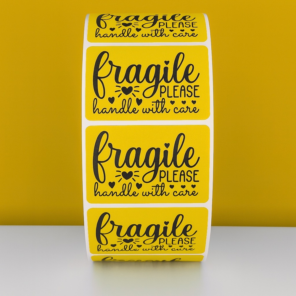 Fragile Handle With Care Stickers Shipping Labels for Packages, Mailing,Packing